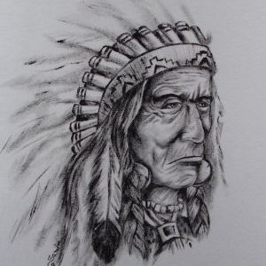 Índio Navajo :: Série Tattoo - Atelier Sandra